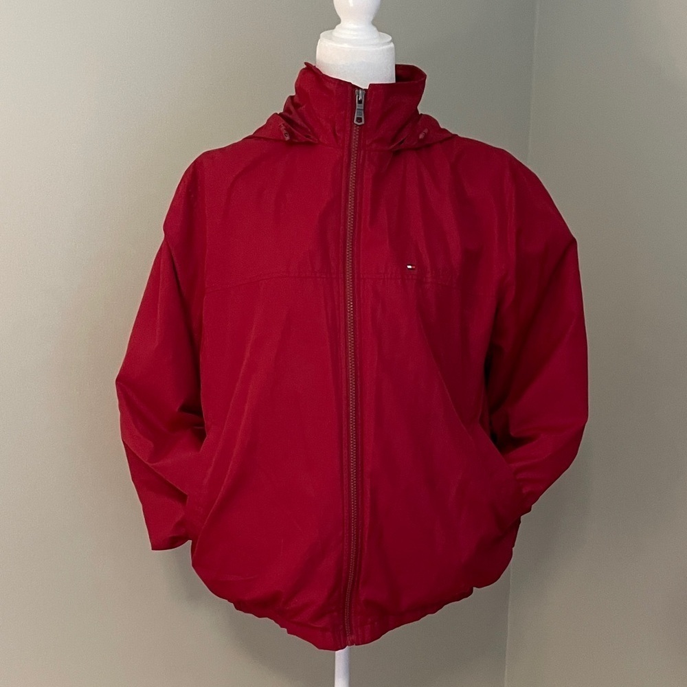 Tommy Hilfiger Vibrant Red Hooded Jacket - Picture 4 of 5